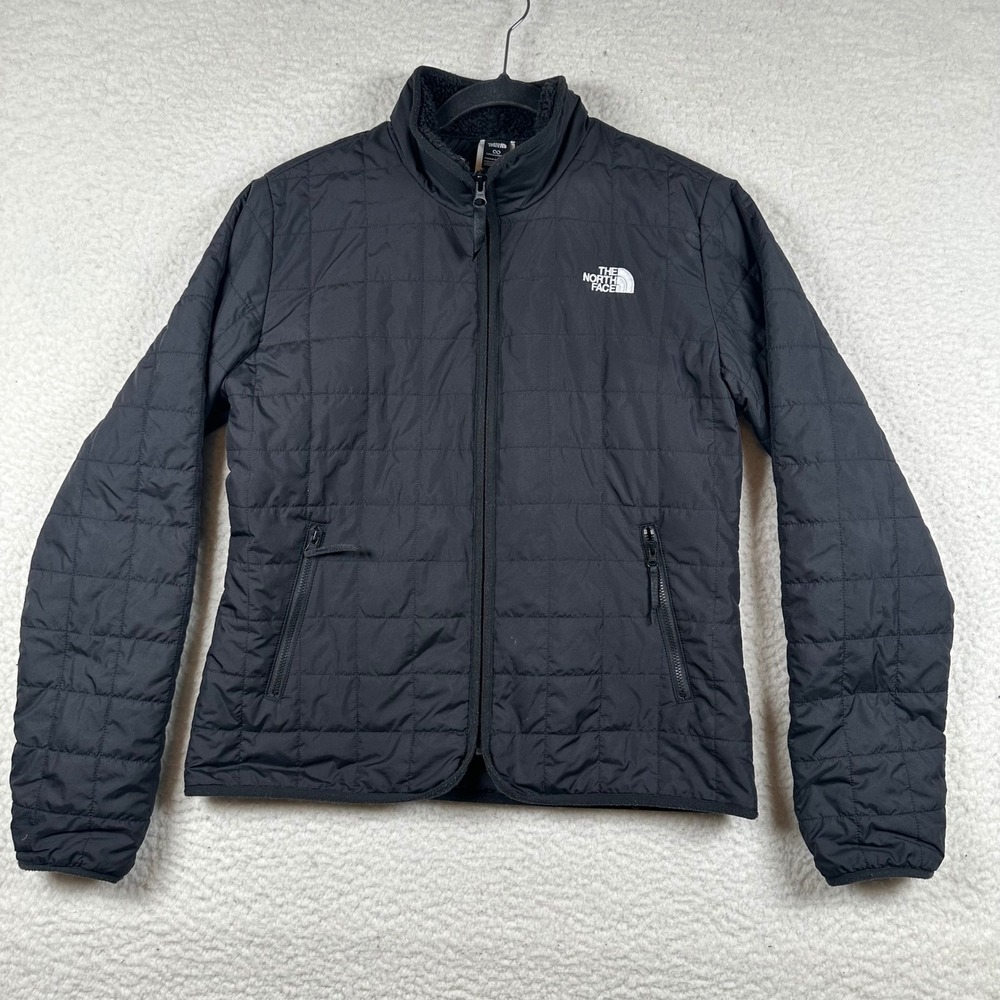 The North Face Junction Insulated Jacket Womens S Black Puffer Full Zip Outdoor